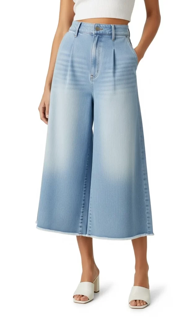 The Playful Ombré Cropped Culottes