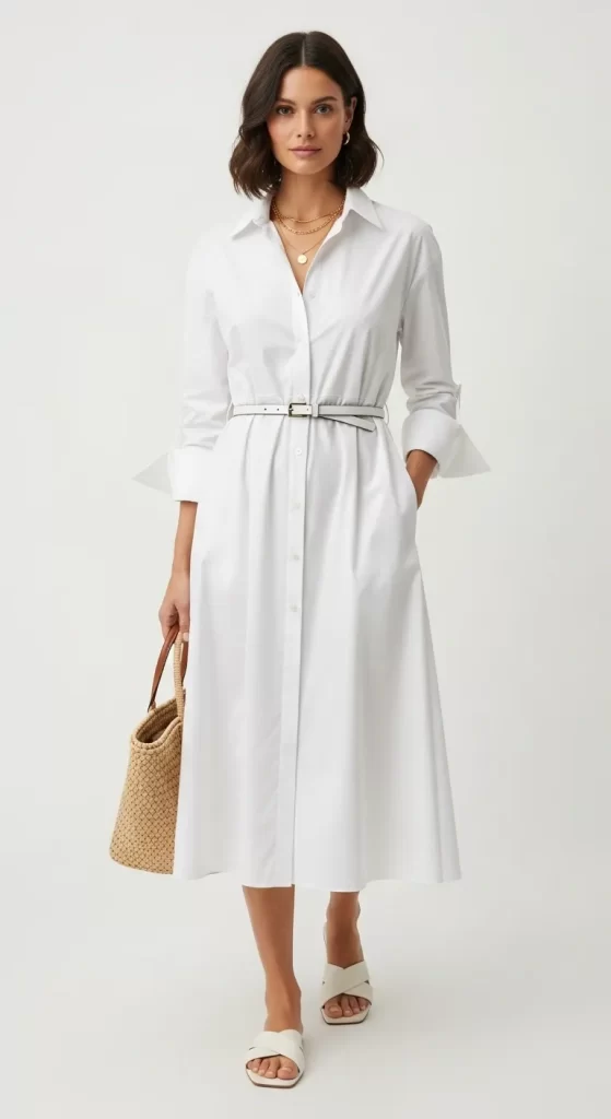 The Crisp White Shirt Dress The Crisp White Shirt Dress