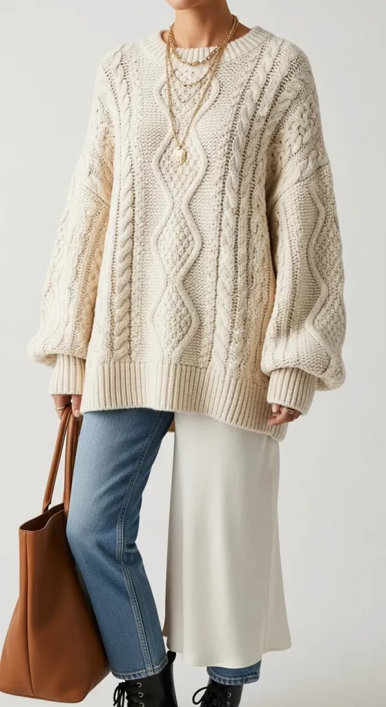 The Luxurious Cable Knit Sweater The Luxurious Cable Knit Sweater
