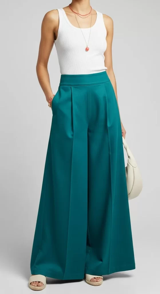 The Teal Palazzo Trousers The Teal Palazzo Trousers