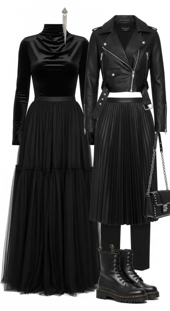 The Goth-Chic Evening Look