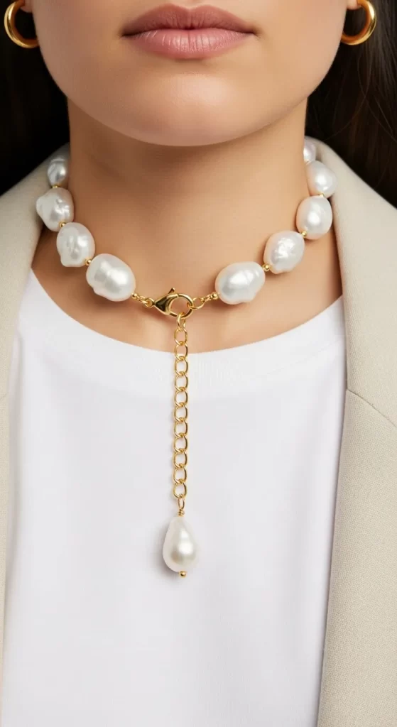 The Baroque Pearl Statement Necklace The Baroque Pearl Statement Necklace