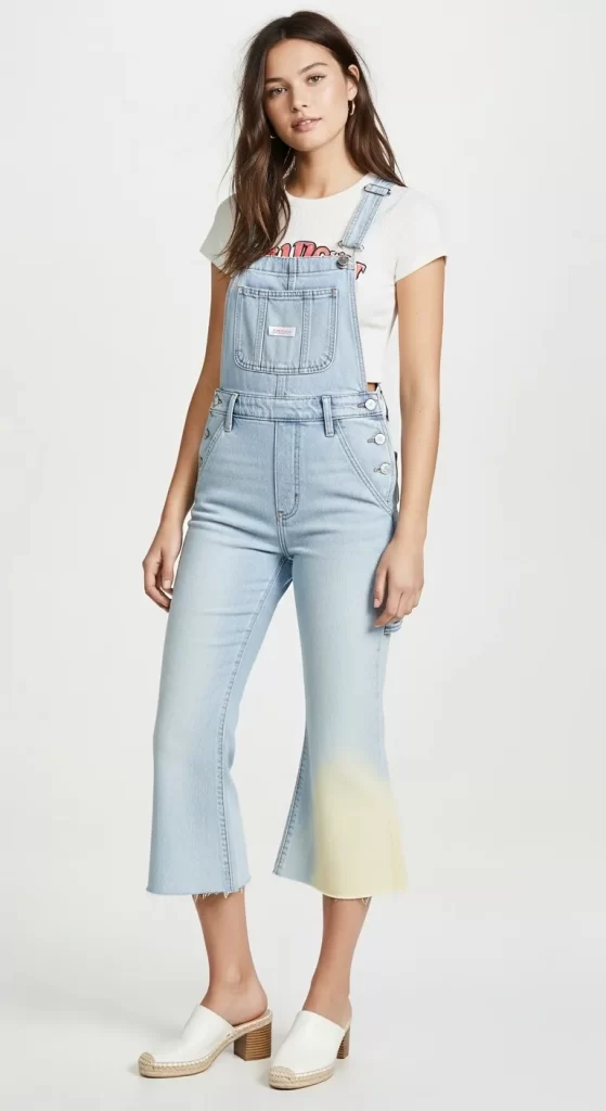 The Playful Ombré Cropped Overalls