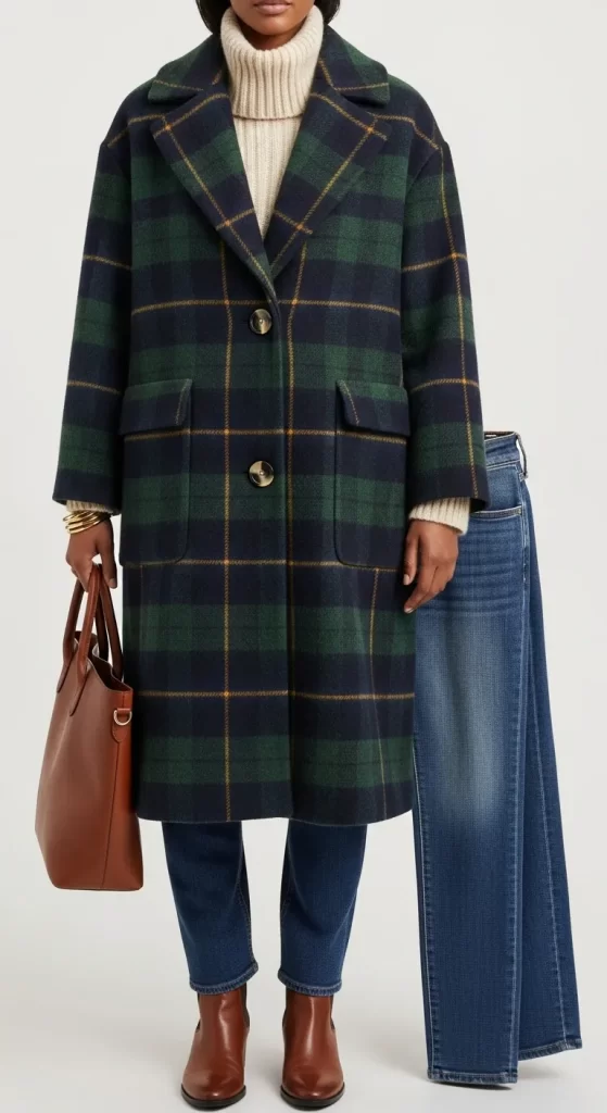 The Woodland Plaid Walker Coat