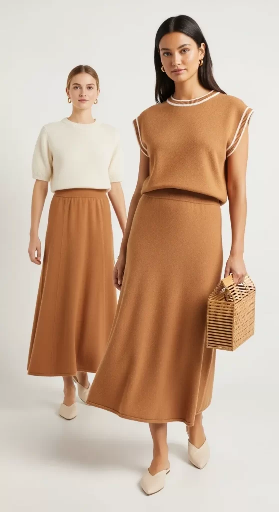 The Earthy Knit Skirt Sets The Earthy Knit Skirt Sets