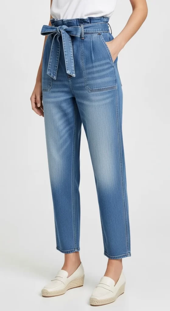 The Charming Paperbag Waist Tapered Jeans