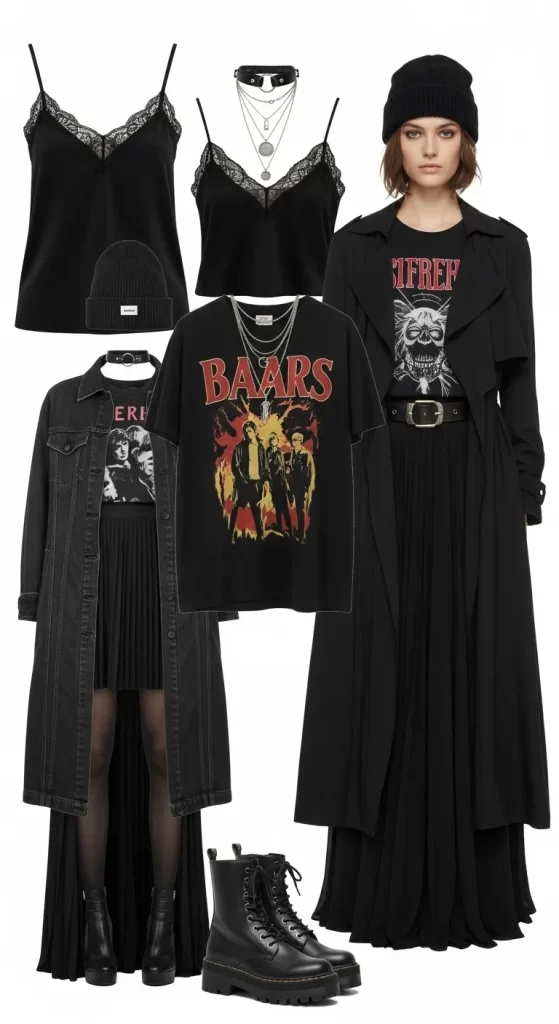 The Edgy All-Black Aesthetic