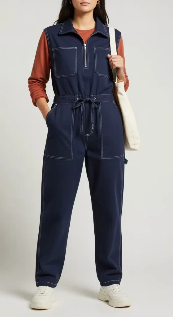 The Contrast Stitch Boiler Suit The Contrast Stitch Boiler Suit