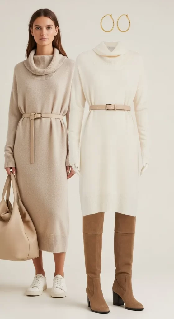 The Neutral Knit Dress