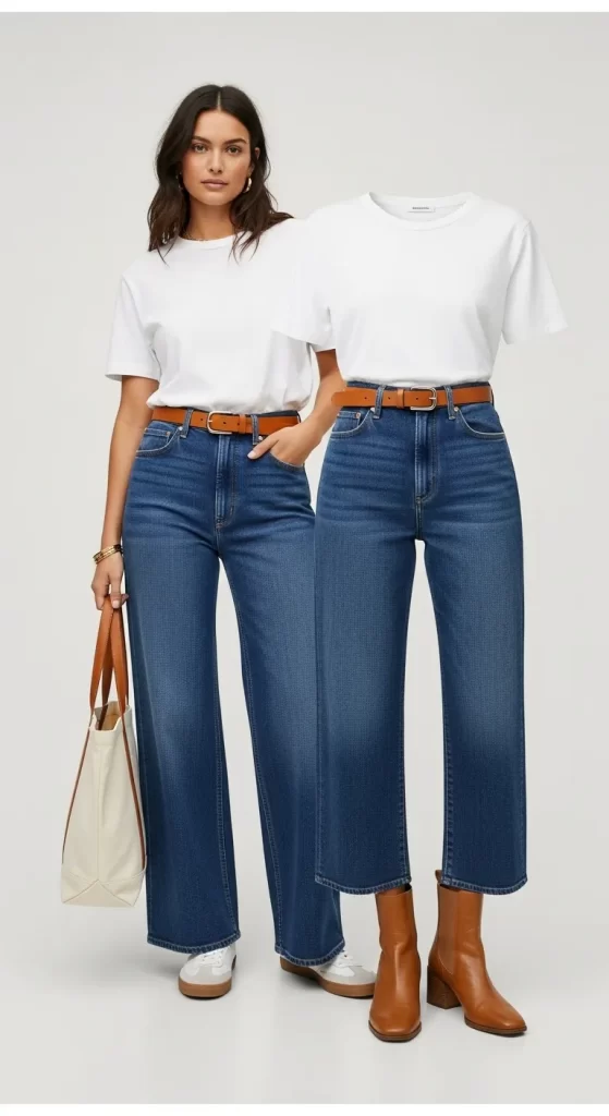 The High-Waisted Wide-Leg Jeans The High-Waisted Wide-Leg Jeans