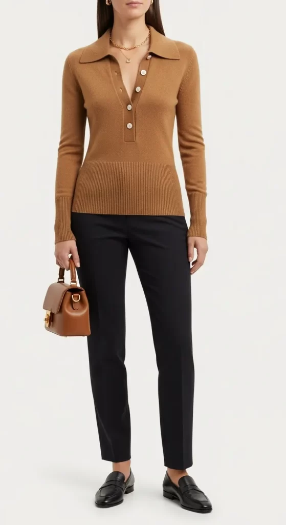 The Refined Polo Collar Sweater