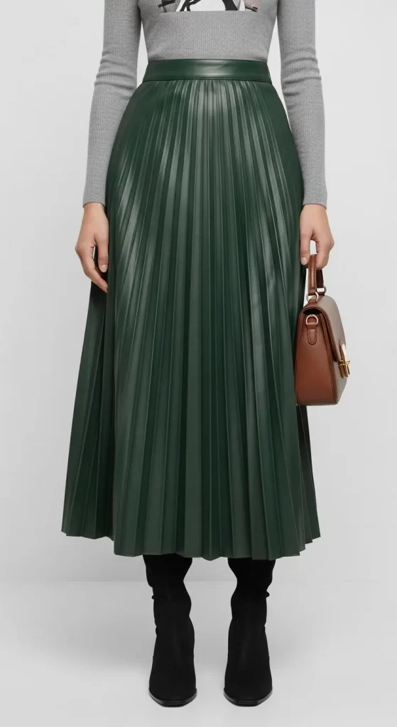 The Elegant Pleated Midi Skirt The Elegant Pleated Midi Skirt