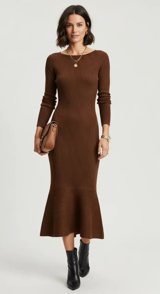 The Ribbed Mermaid Knit Dress The Ribbed Mermaid Knit Dress