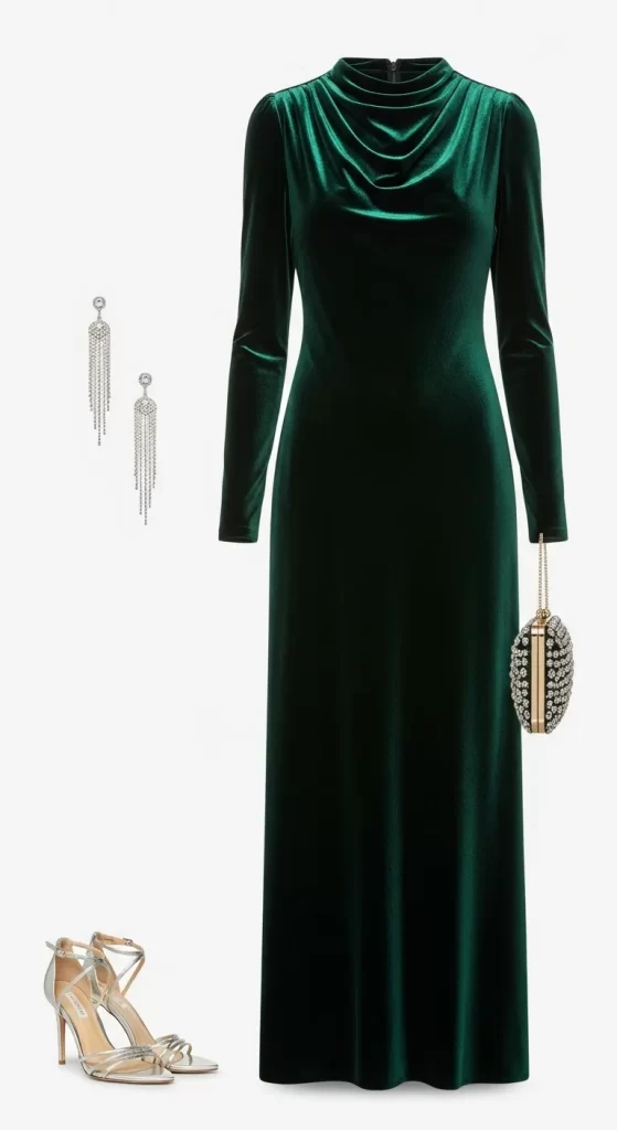 The Elegant Velvet Gown