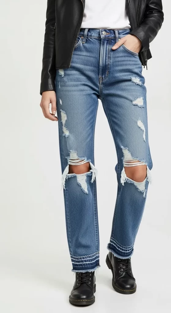 The Bold Distressed Straight Leg