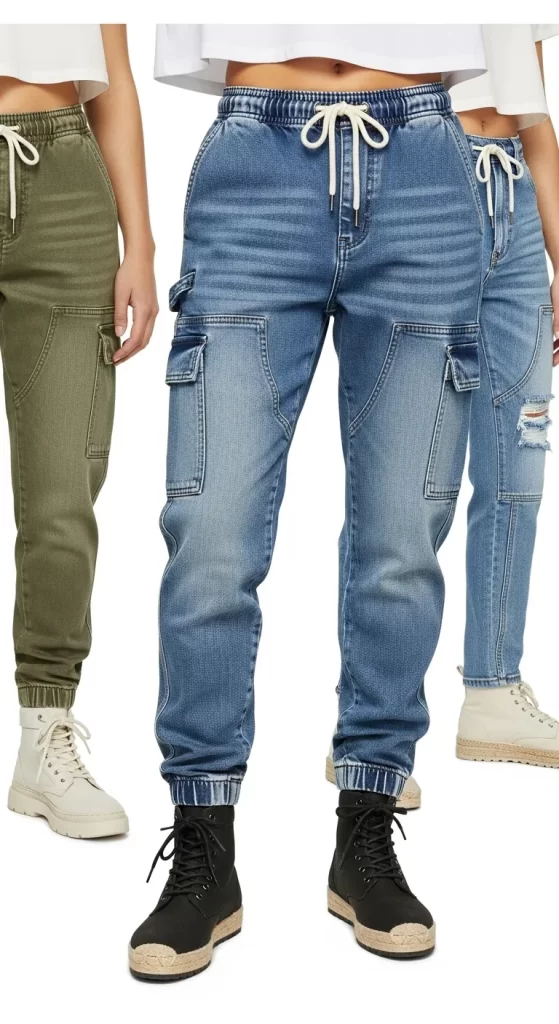 The Utility Denim Cargo Jogger