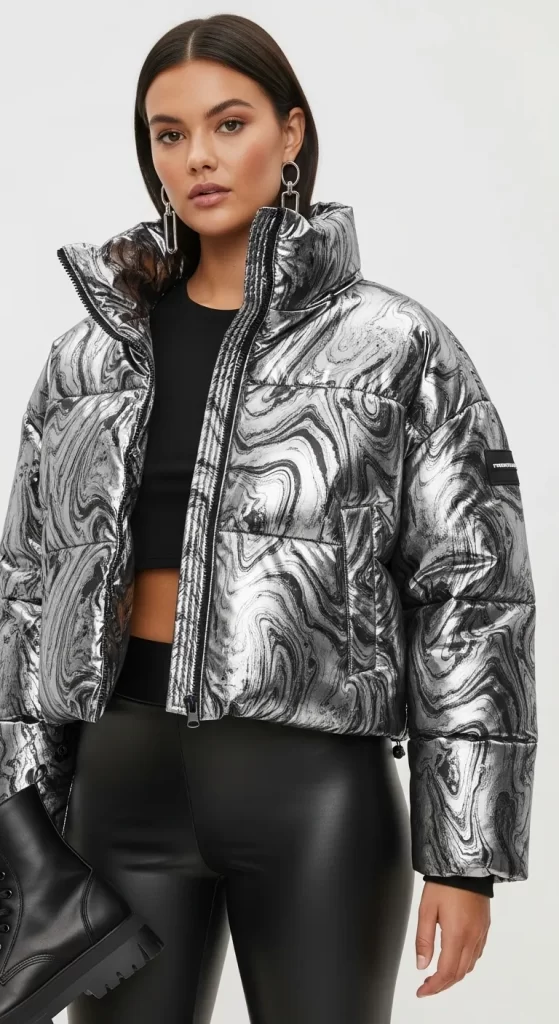 The Mercury Swirl Puffer Jacket