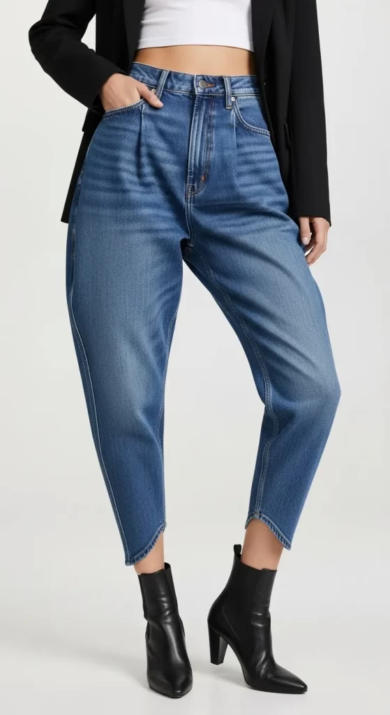 The Sculptural Tapered Balloon Jeans