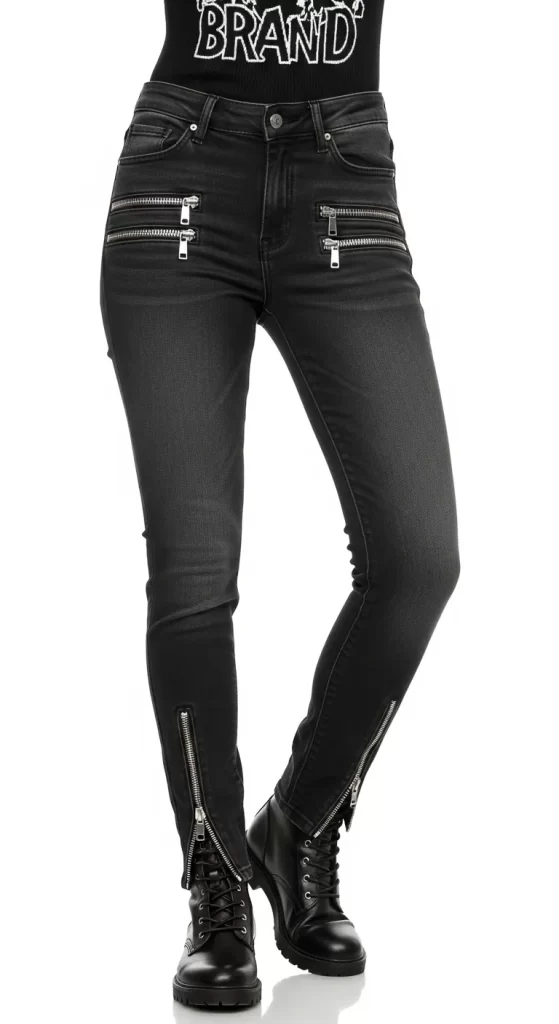 The Edgy Moto Zipper Skinnies