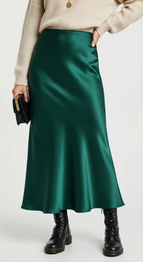The Luxurious Silk Midi Skirt The Luxurious Silk Midi Skirt