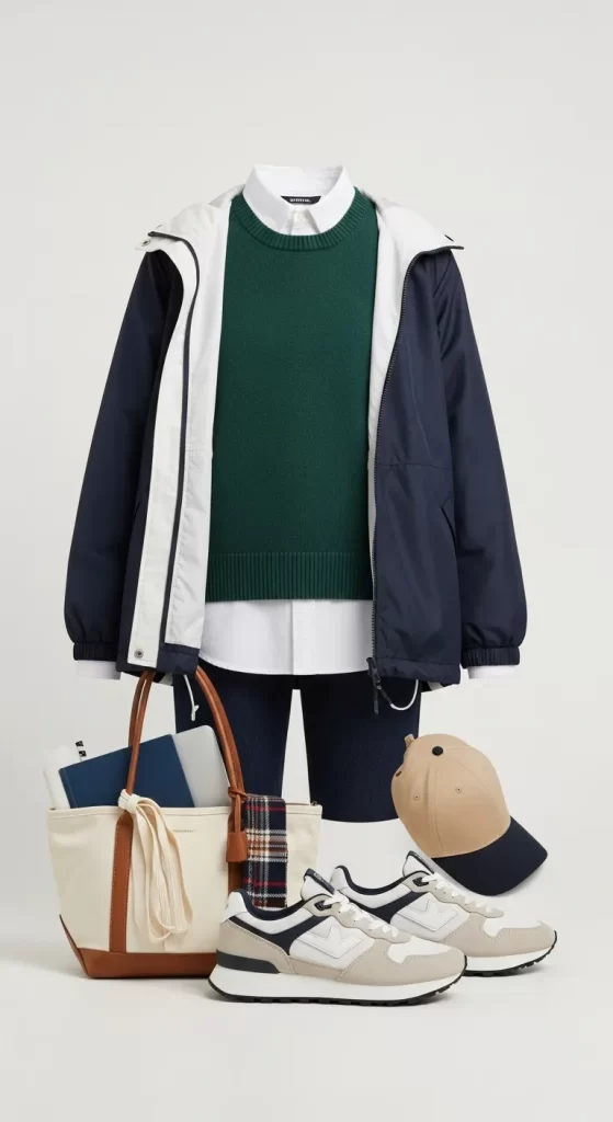 The Sporty-Chic Campus Look