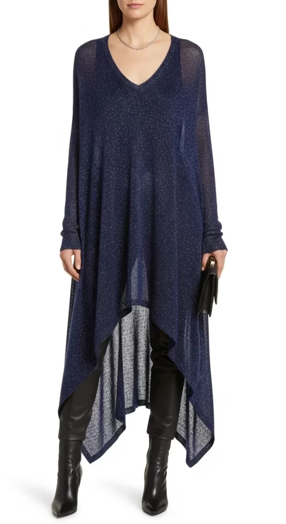 The Glimmering Asymmetrical Tunic