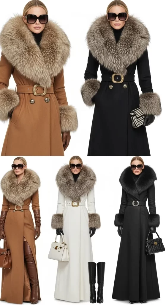 The Luxe Fur-Trimmed Overcoat