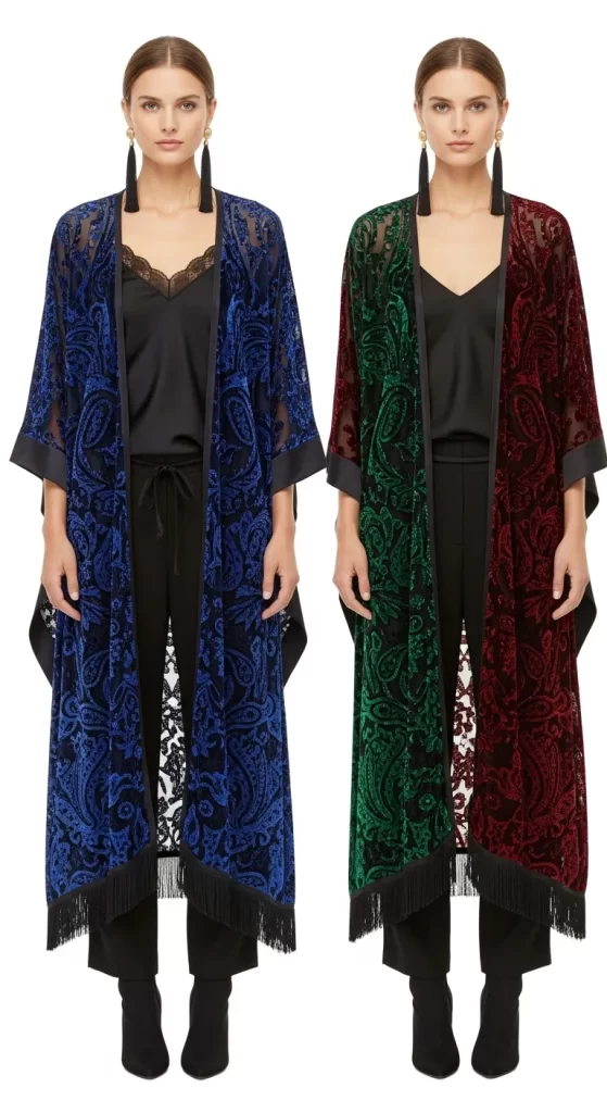 The Velvet Paisley Kimono