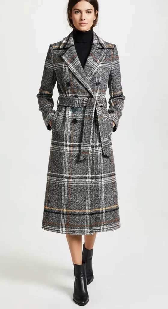The Timeless Plaid Trench Coat