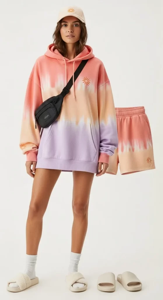 The Sunset Tie-Dye Hoodie Set The Sunset Tie-Dye Hoodie Set