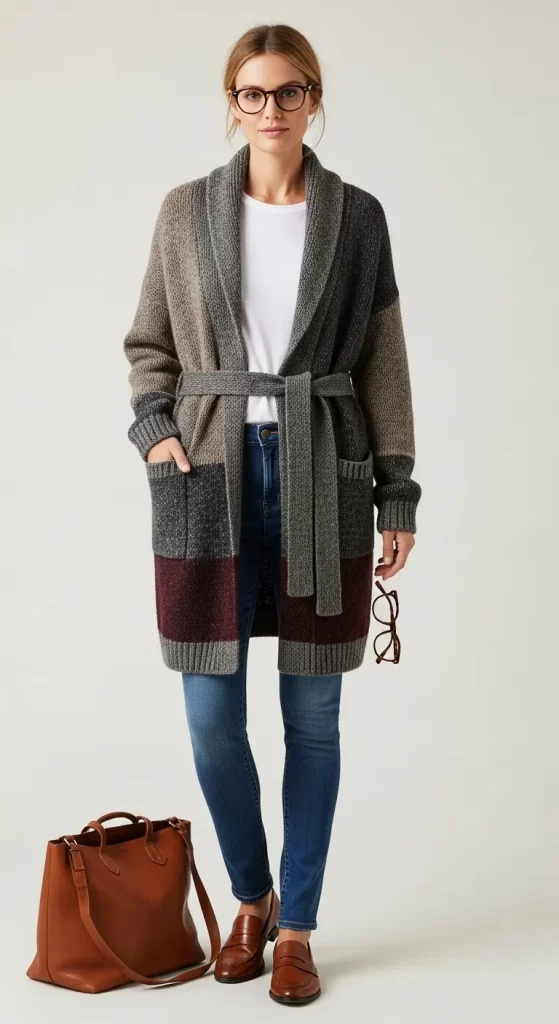  The Cozy Belted Cardigan
