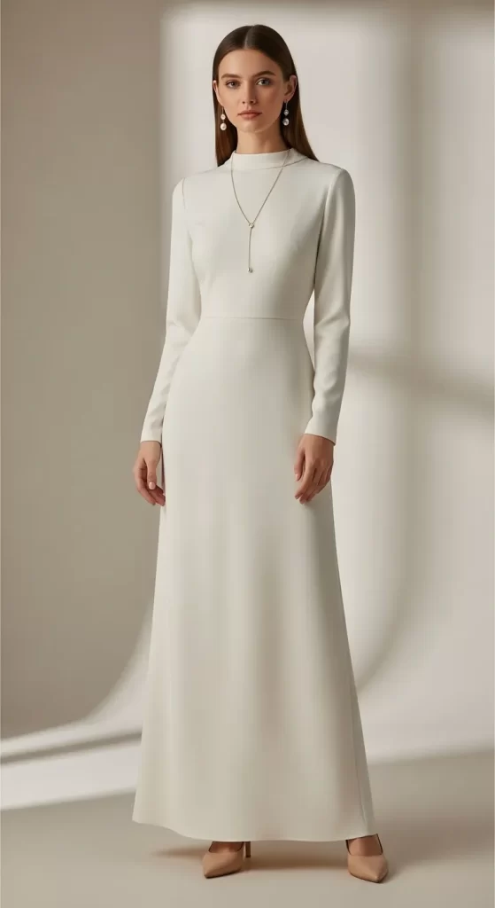 The Minimalist Column Gown