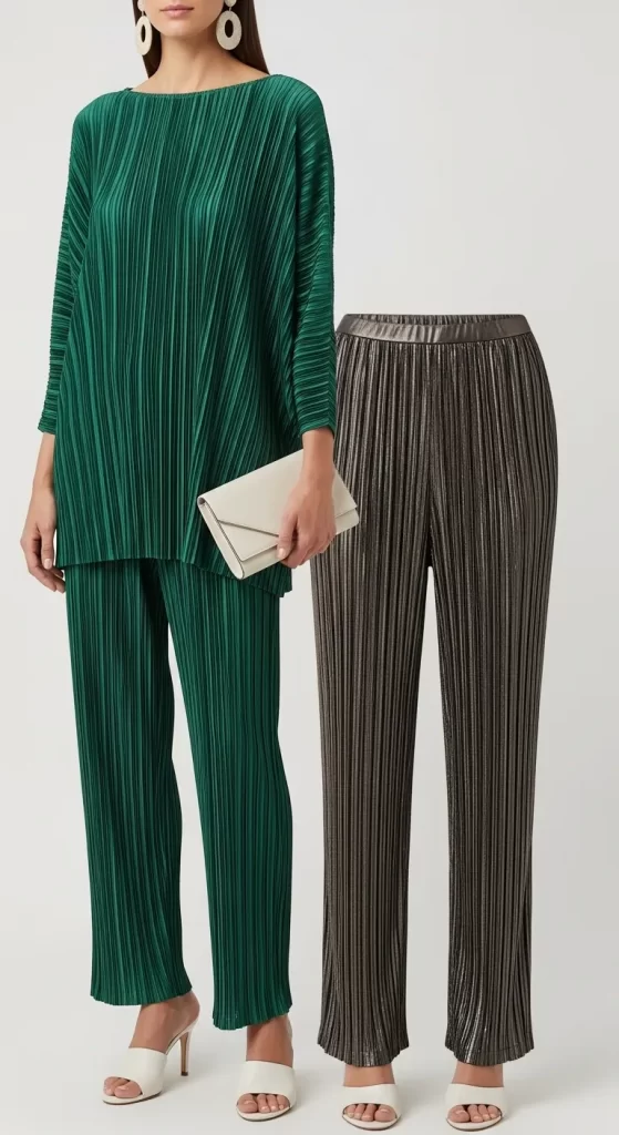 The Elegant Plissé Set