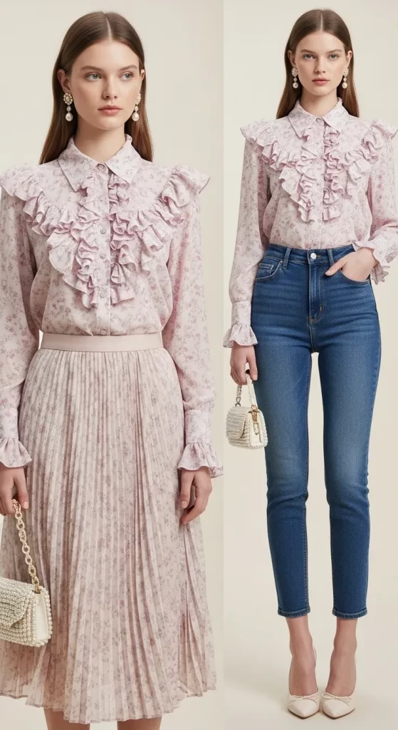  The Ultra-Feminine Ruffle Blouse