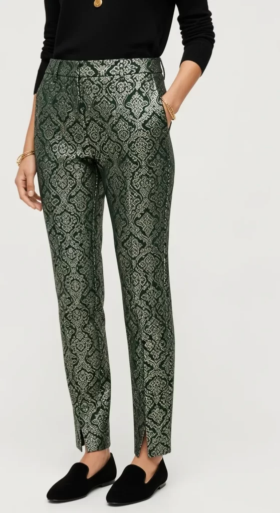  The Emerald Brocade Trousers