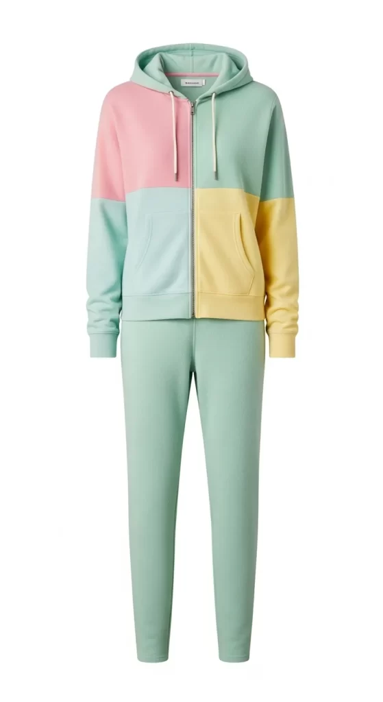 The Pastel Color-Block Tracksuit The Pastel Color-Block Tracksuit