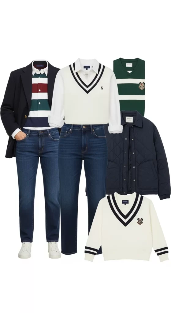  The Preppy V-Neck Sweater