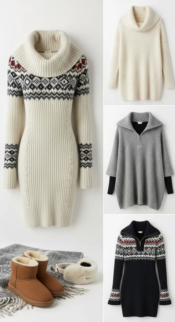 The Fair Isle Sweater Dress