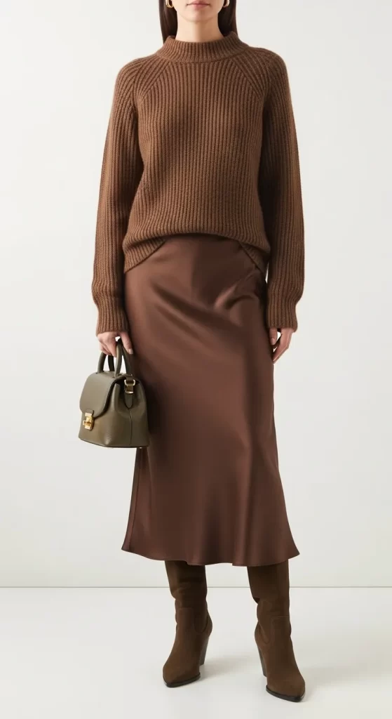 The Knit and Satin Duo