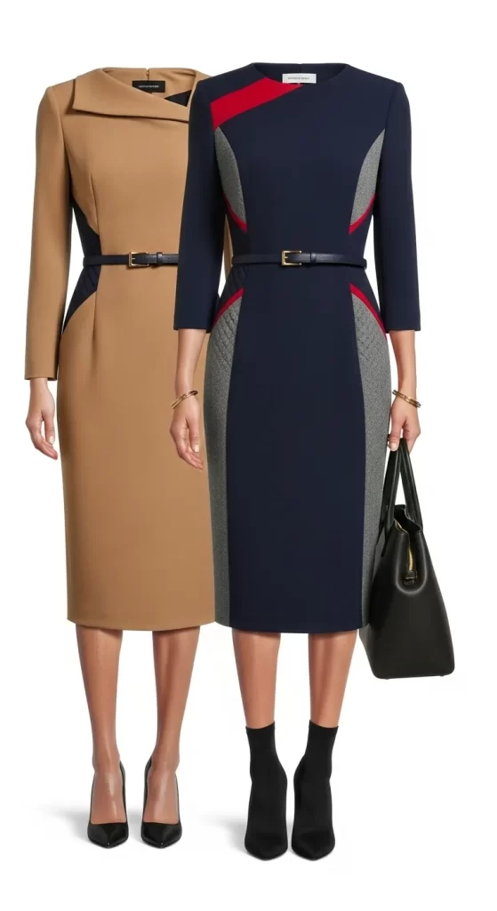 The Modern Color-Block Sheath