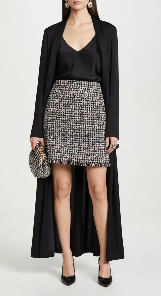 The Uptown Tweed & Silk Contrast The Uptown Tweed & Silk Contrast