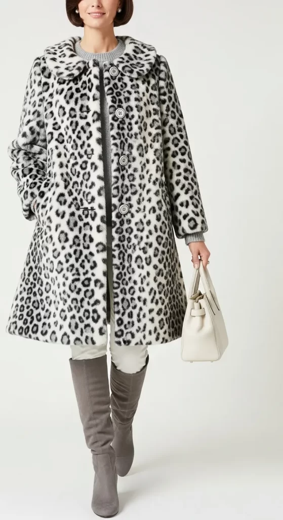  The Snow Leopard Swing Coat