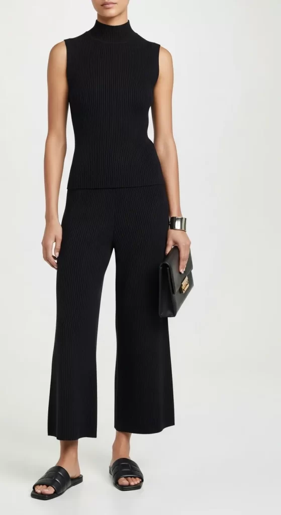 The Sleek Ribbed-Knit Set