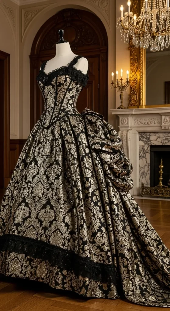 The Baroque Damask Ballgown