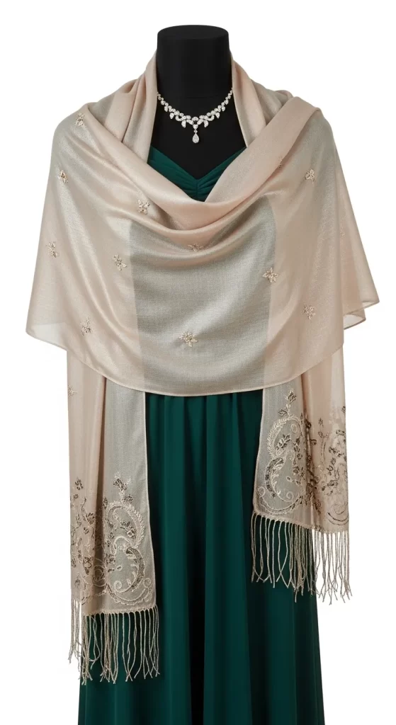  The Embellished Evening Drape