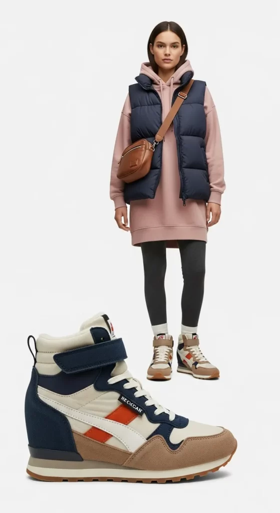 The Retro High-Top Wedge Sneaker