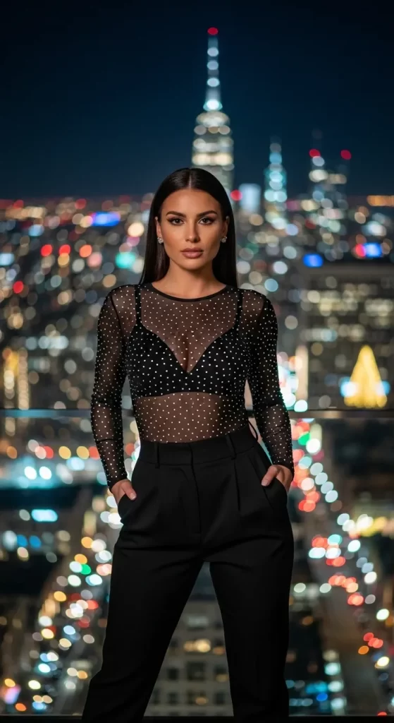 The Starlit Sheer Bodysuit