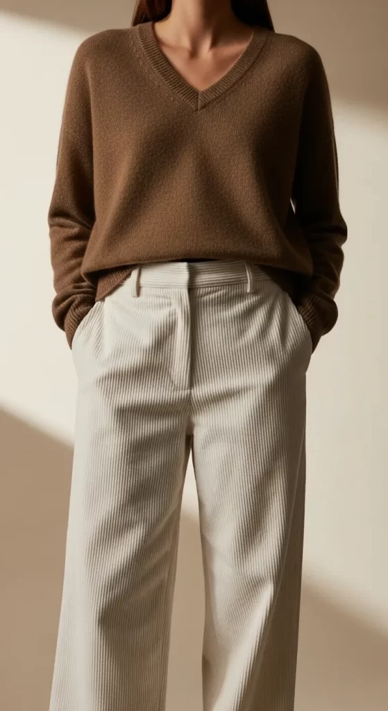  Earthy Tones & Corduroy Texture