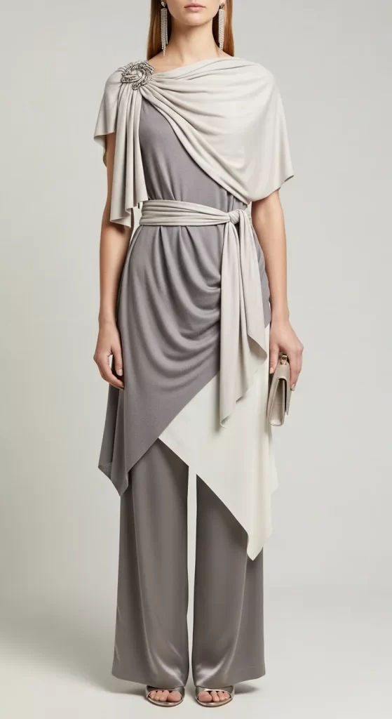 The Asymmetrical Draped Overlay