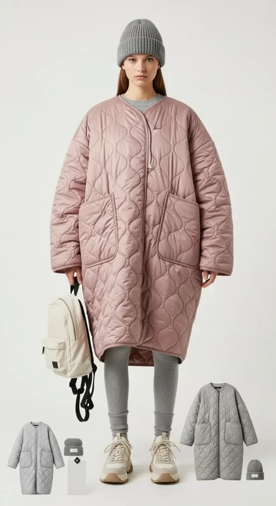 The Quilted Cocoon Coat